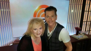 Greg Frewin and Gay Blackstone on the set of The Today Show
