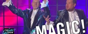 Patrick Stewart and James Corden Fail as Magicians