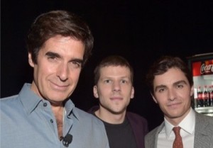David Copperfield, Jesse Eisenberg and Dave Franco at CinemaCon