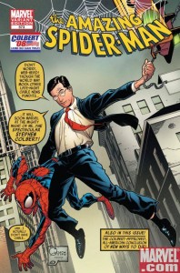 Spiderman Stephen Colbert
